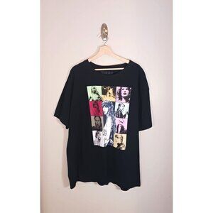 Taylor Swift The Eras Tour Black Shot Sleeve‎ T-Shirt Women's Size XL